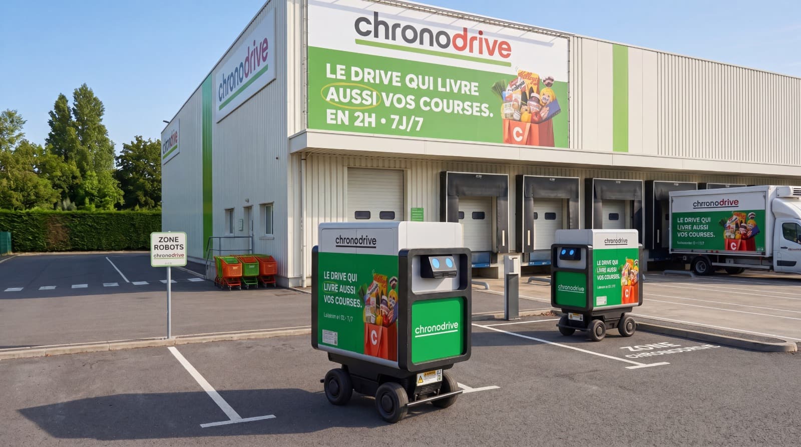 Robot Hive Robotics en livraison ChronoDrive